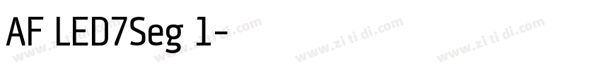 AF LED7Seg 1字体转换